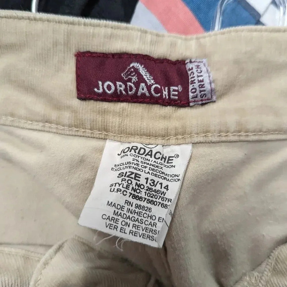 Jordache Lo-Rise Stretch Flared Button Front Pants 13/14 - Picture 4 of 5